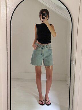 Levi's 550 Vintage '96 Relaxed Fit Cut Off Jean Shorts Size 5